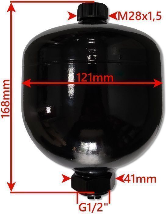 AMORTYZATOR Hydroakumulator Podwójny 0,75 L G1/2 [8316]