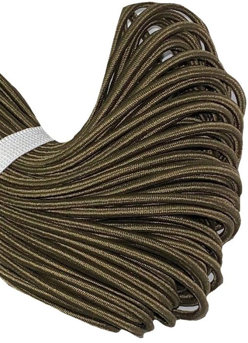 Guma okrągła 3 mm ( 1 mb ) KHAKI. kufer-pasmanteria.pl