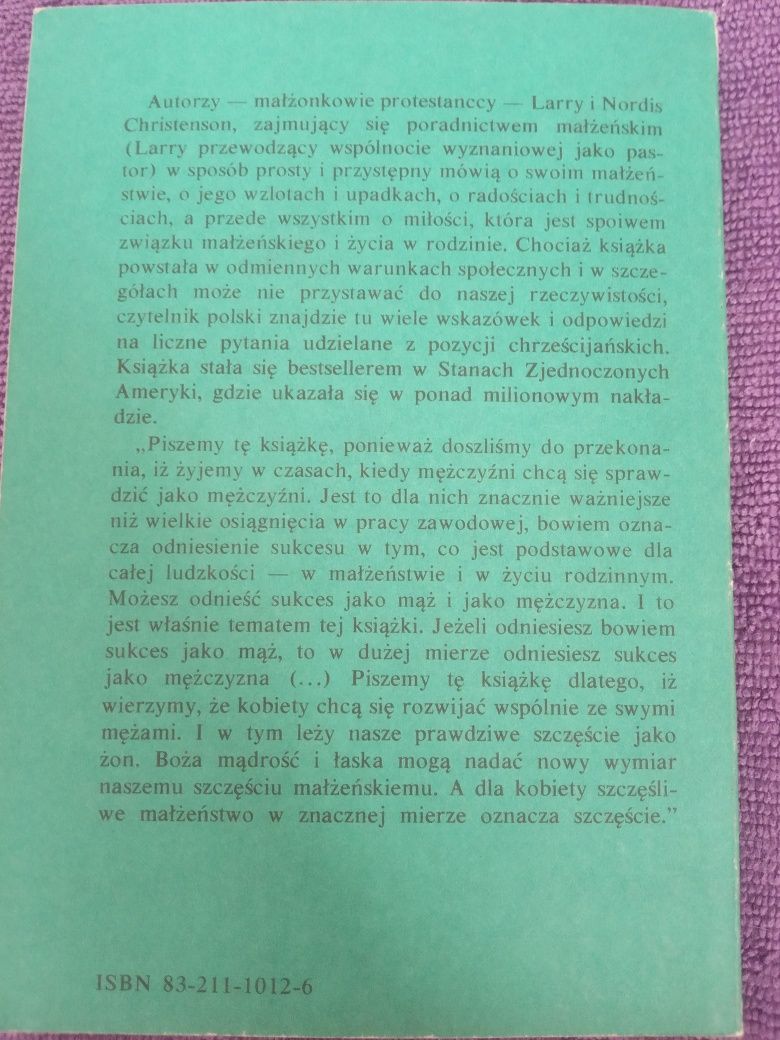 Larry i Nordis Christenson Przyjaźń miłość małżeństwo