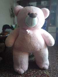 Плюшевый  медведь розовый большой