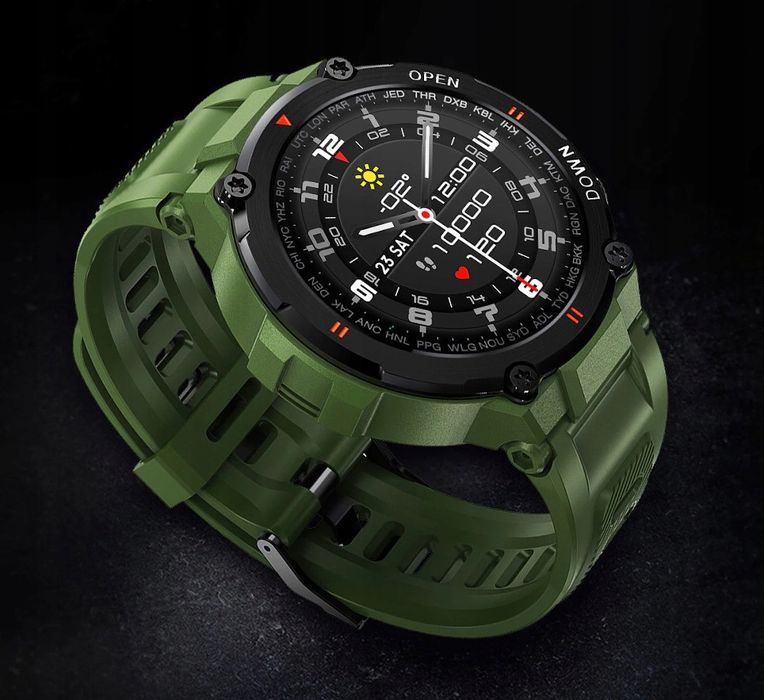 Smartwatch Męski Zegarek Do Xiaomi Samsung Huawei - Zielony