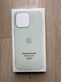 Чохол оригінальний iPhone 15 Pro Max Silicone Case Soft Mint MWNQ3