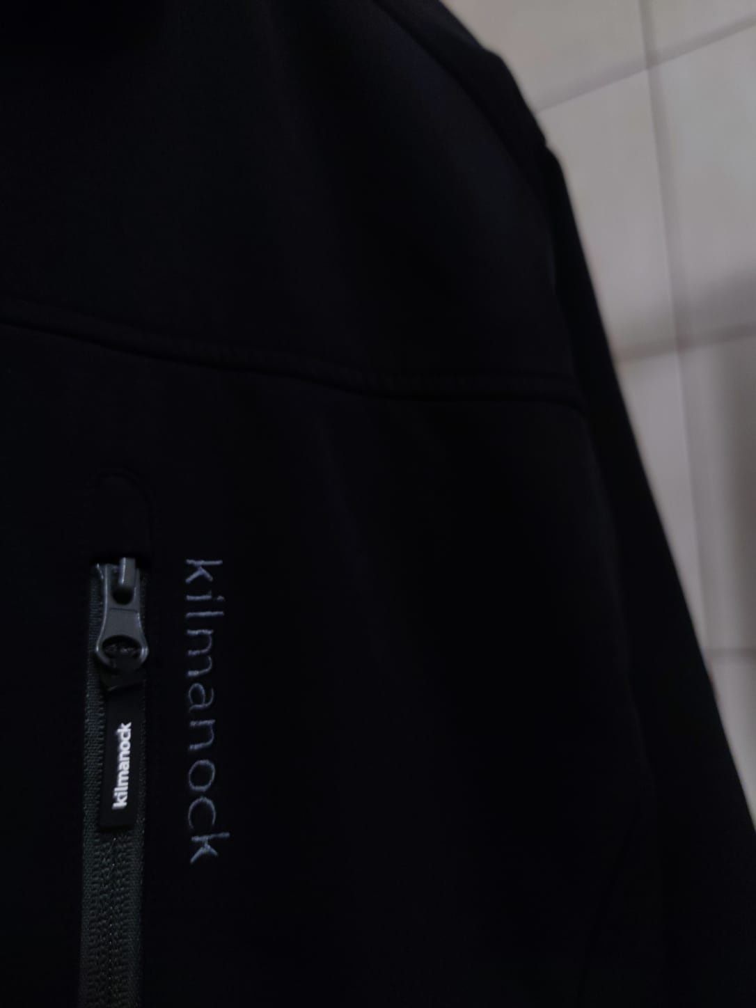 bluza kurtka Męska klimanock S Black series softshell czarna ciemna sz