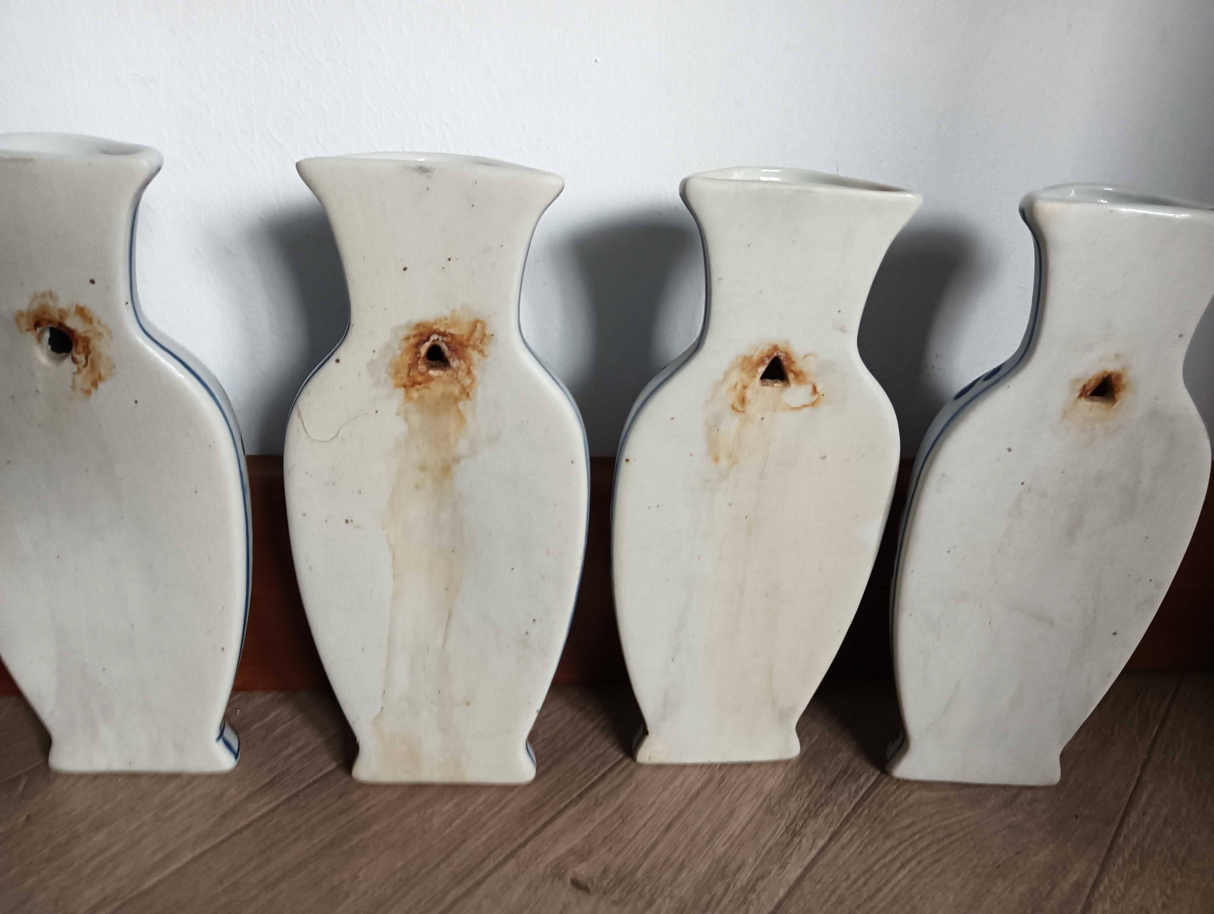 Porcelanowy wazonik nawilżacz na kaloryfer zestaw 4szt REZERWACJA