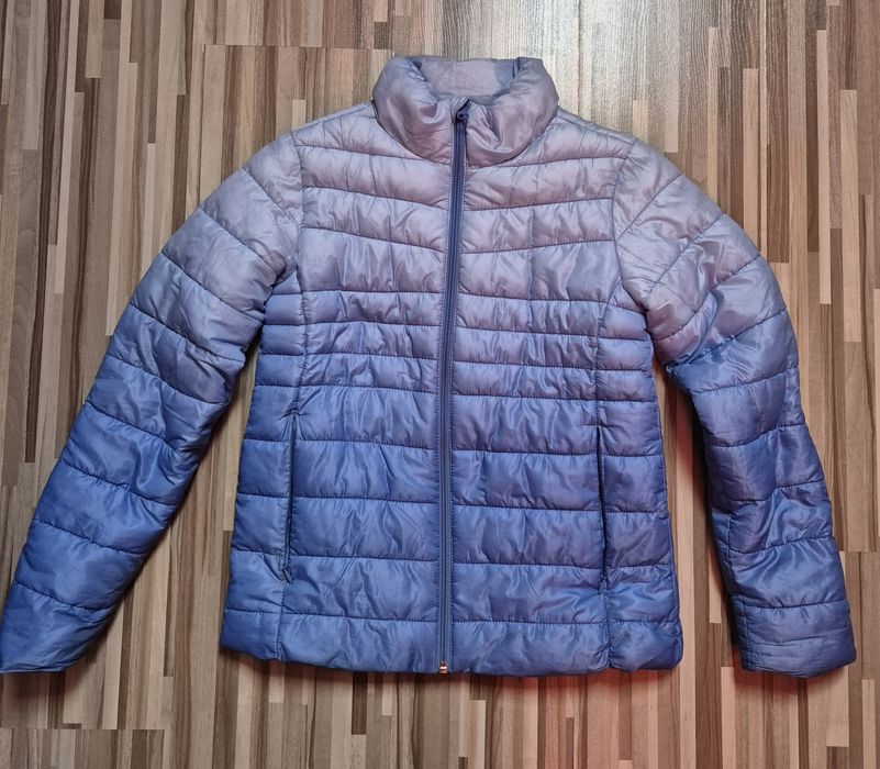 Kurtka błękitna 146 dziewczęca przejściowa