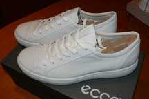 Buty Ecco Soft 7 M klasyczne skórzane białe 43 EU 27,5 CM