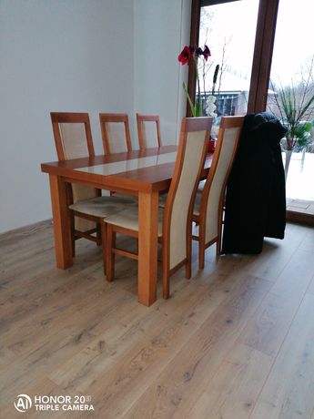 Stół i krzesła 6 szt