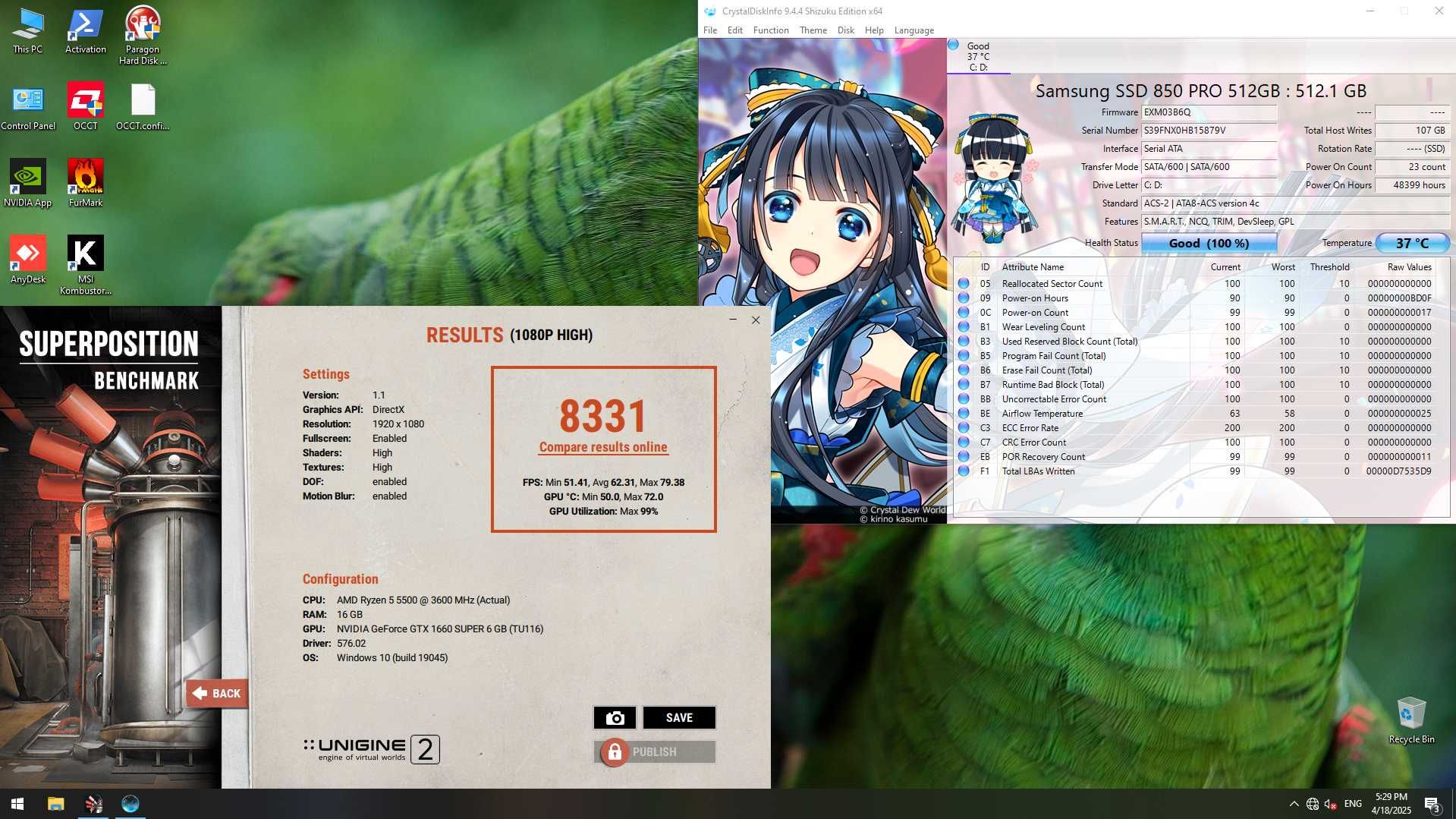 Для Кіберспорту! GTX1660 Super 6gb \ Ryzen 5 5500 \ 16gb \ 500gb SSD