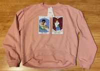 Nowa różowa bluza damska z nadrukiem kart tarota Pimkie