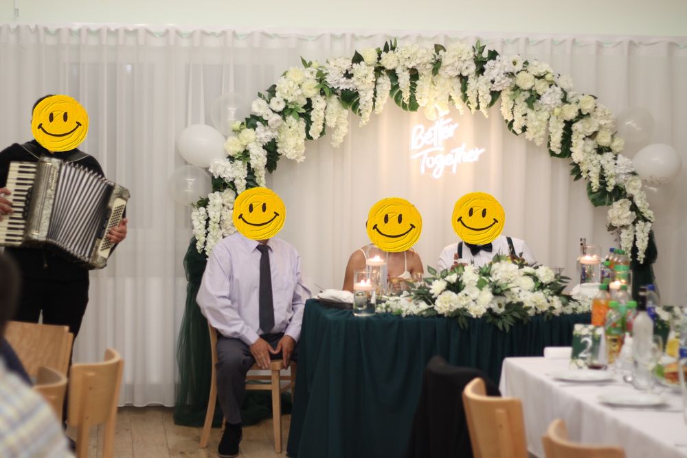 Ścianka ślubna gotowa