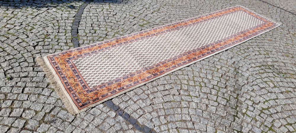 -70% orientalny indo saroug mir perski dywan ręcznie tkany 82/350cm