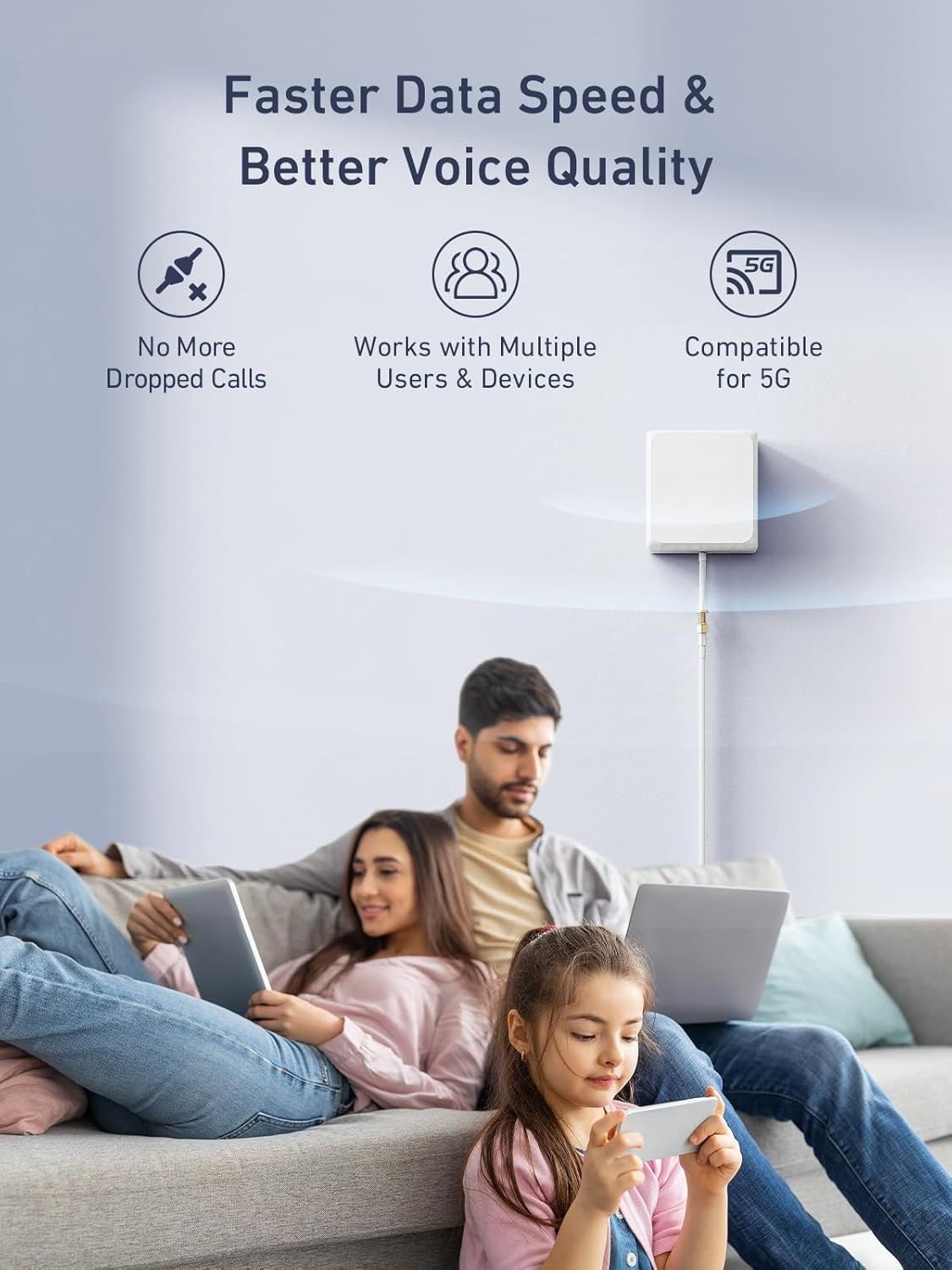 Підсилювач мобільного сигналу-Усилитель мобильного сигнала ANYCALL 5G