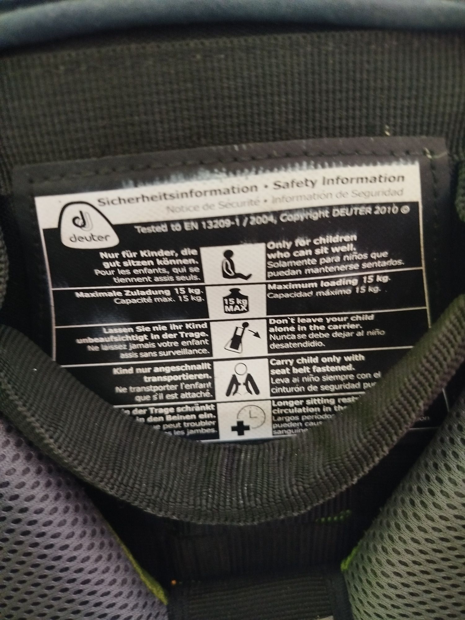 Nosidło turystyczne deuter comfort plus kid