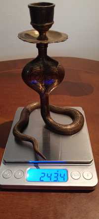 Świecznik Wąż Cobra