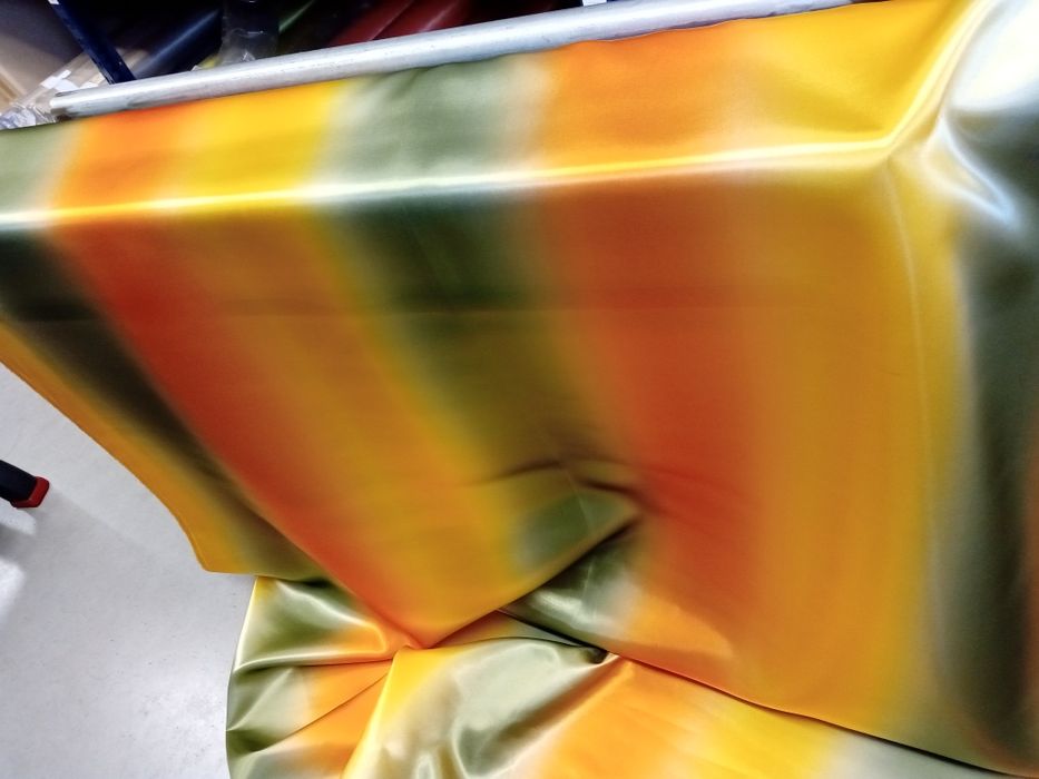 Tkanina atłas tęcza mix kolorów