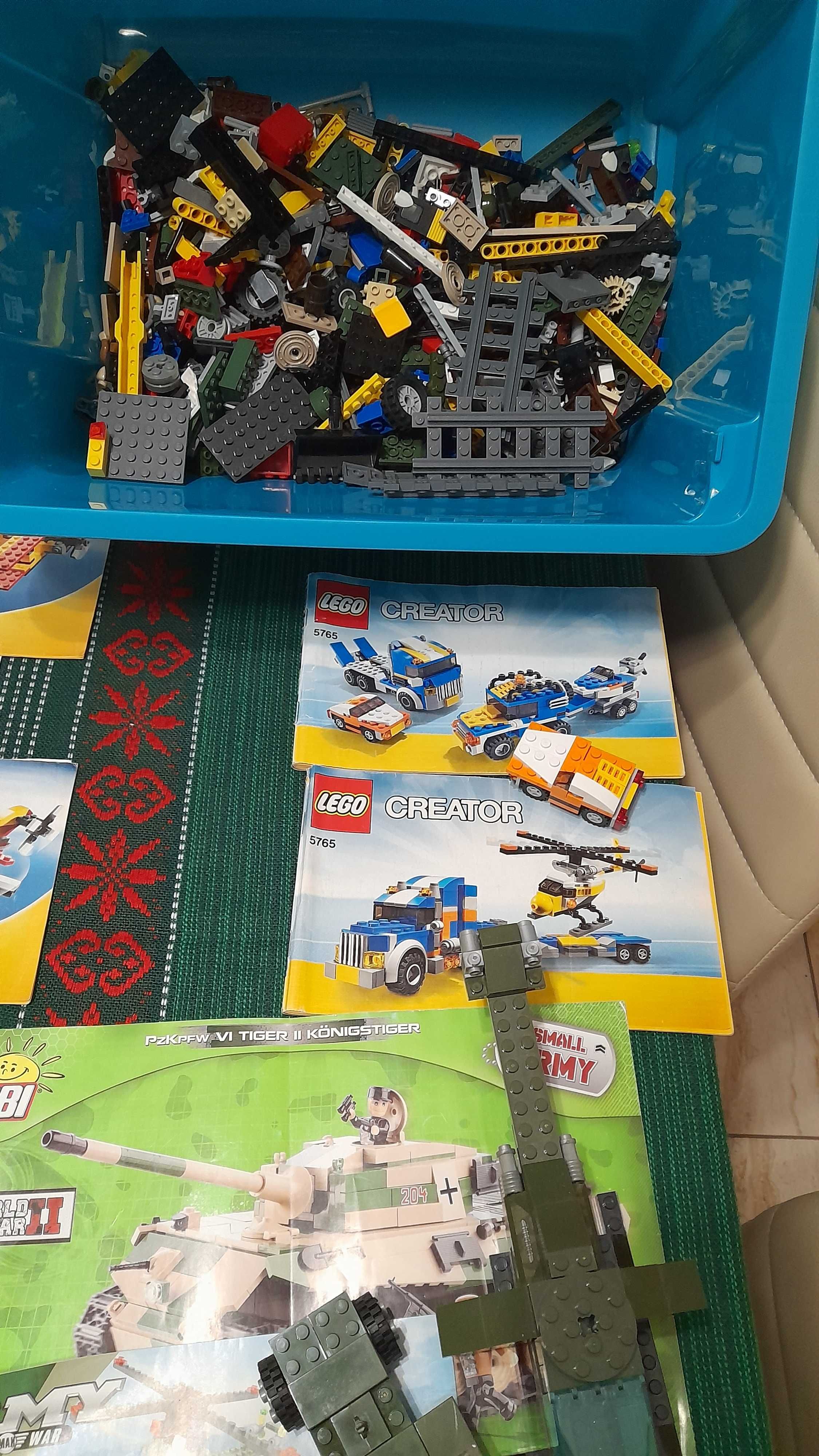 ok.5 kg Lego klocków w tym ruchome-20 zabawek, 11 zestawów, INSTRUKCJE