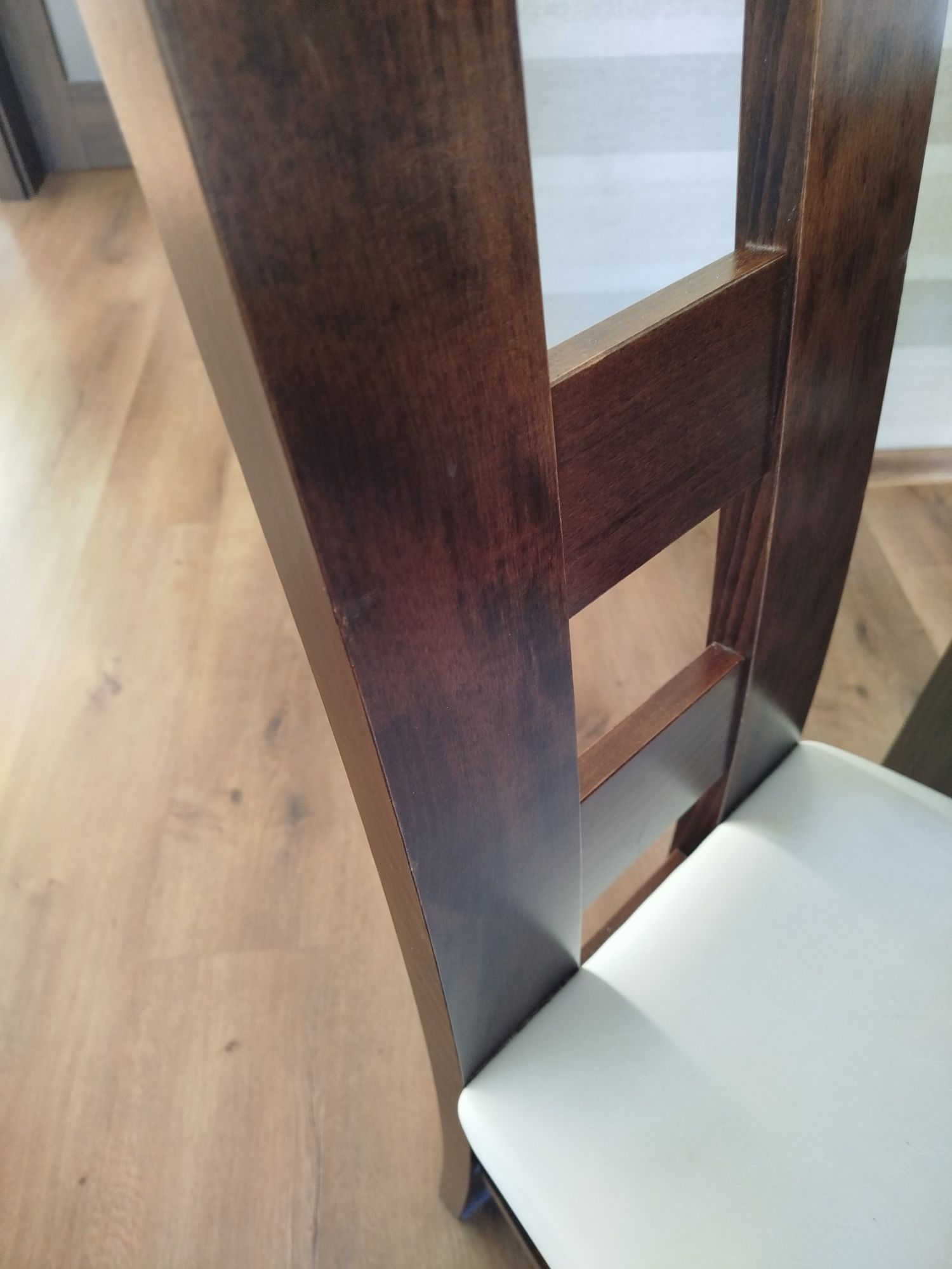 Stół rozkładany z 6 krzesłami, wenge, jadalnia, salon