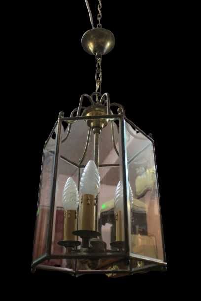 Francuska wisząca lampa - żyrandol - latarenka - Gryfino