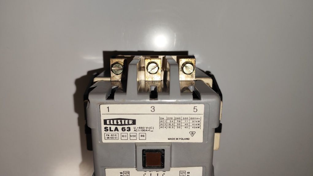 Stycznik Elester SLA 63 100A 220V 230V 50Hz