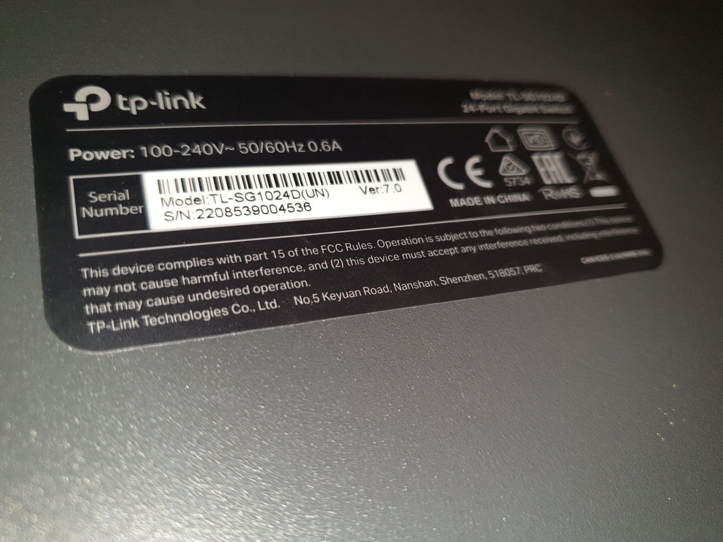 Мережевий комутатор ТР- Link TL-SG 1024D