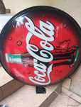 Coca-Cola reklama podświetlana duza 80 cm używana retro,loft, garaż