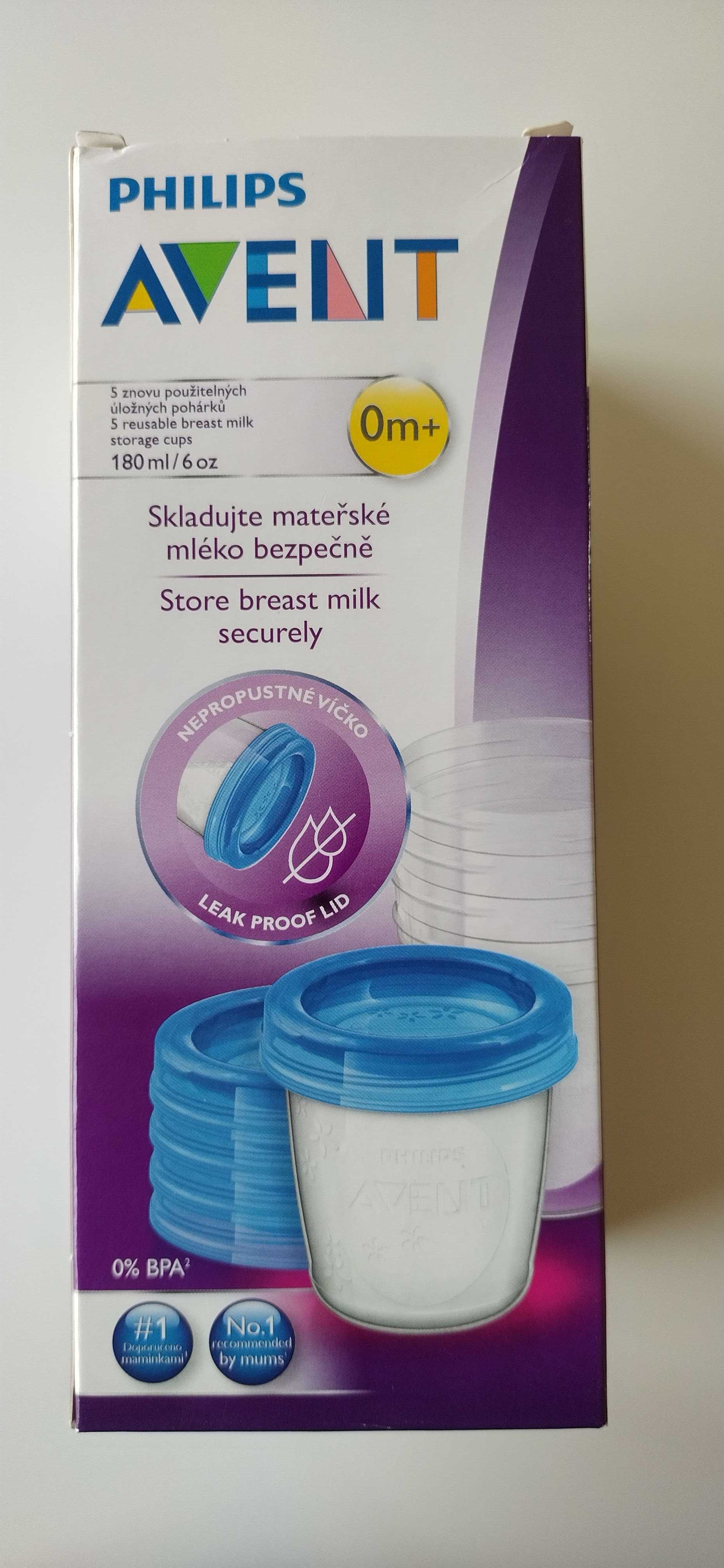 nowe Pojemnik na mleko Philips Avent 180 ml 5 szt.