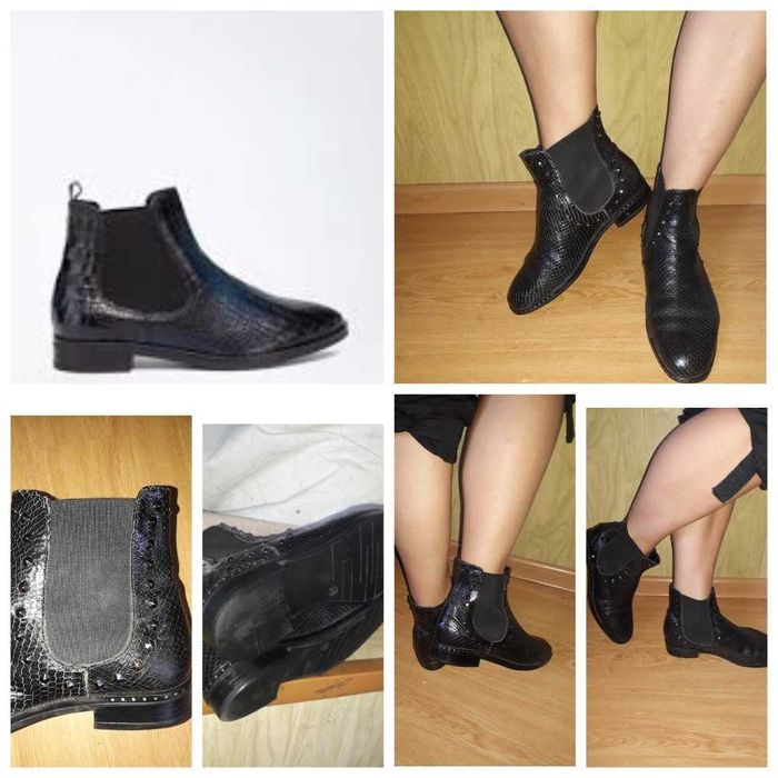 Натуральна шкіра/черевики, ботильйони/багато фото38розмір