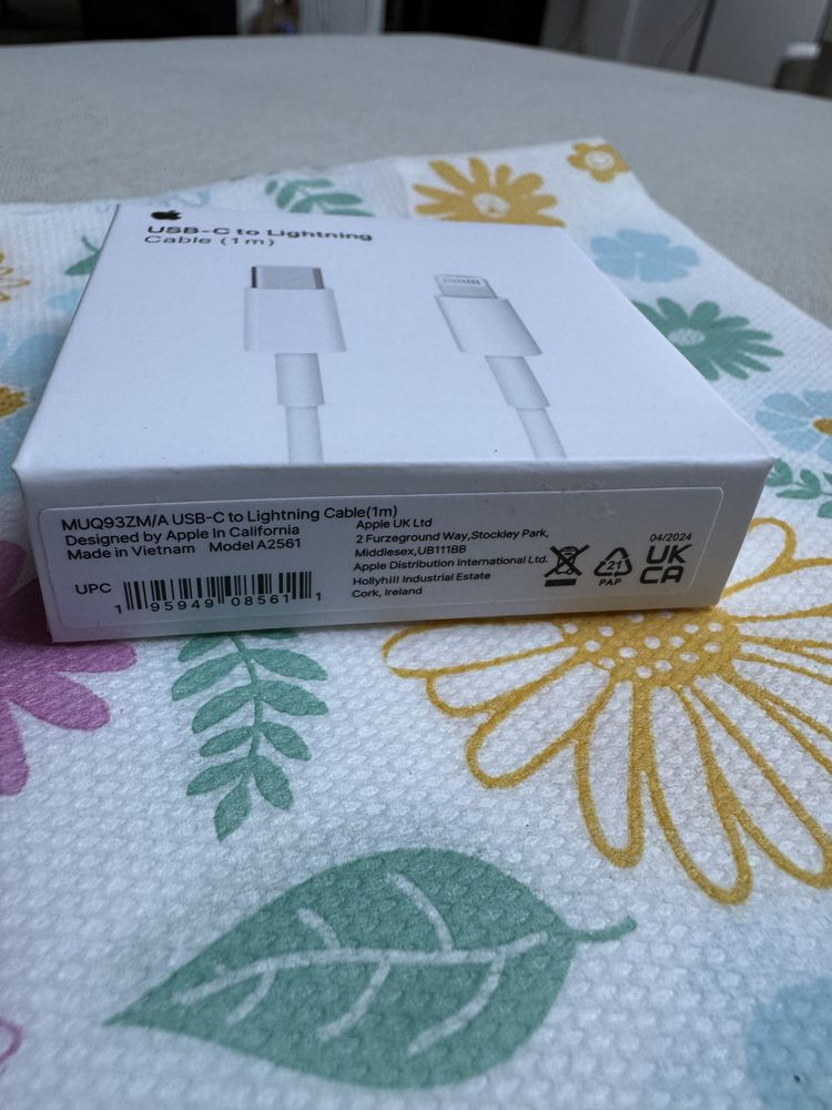 Kabel typ C - lightning 1 m iPhone Apple
