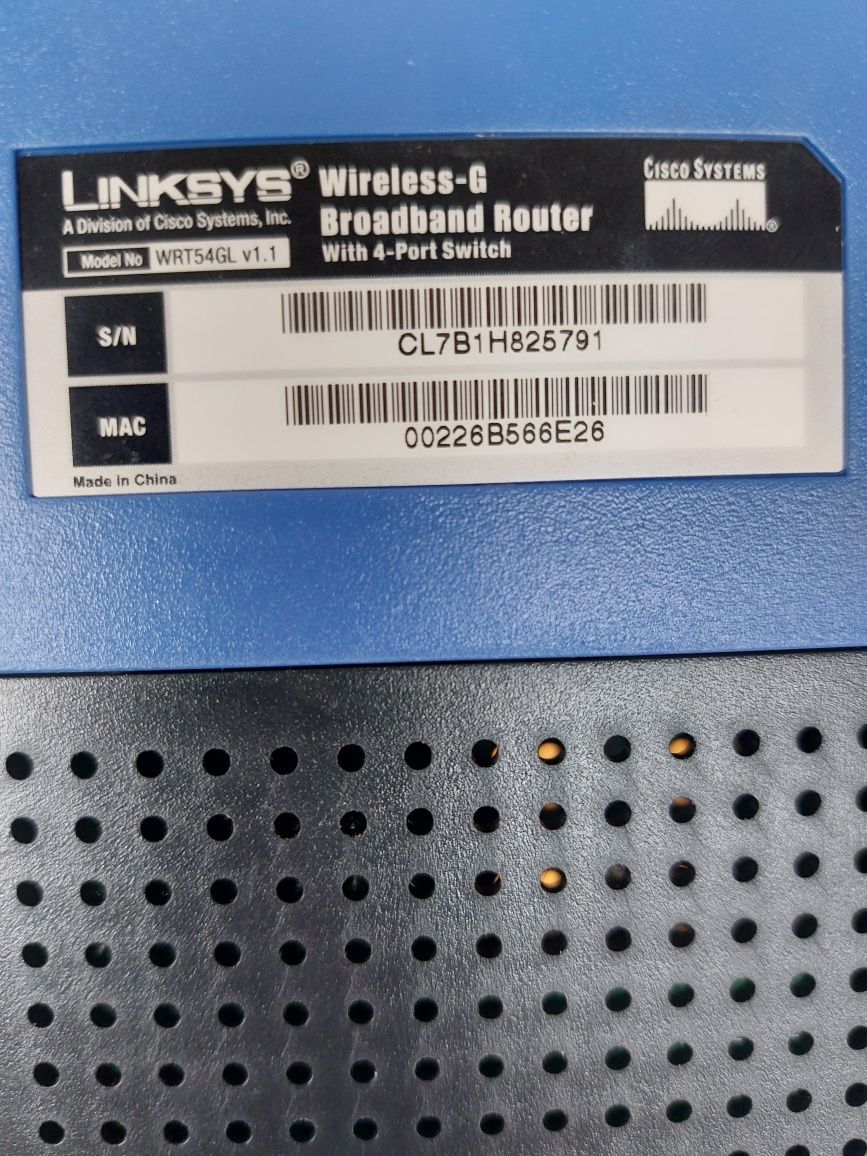 Router Linksys WRT54GL