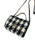 Женская сумка Chanel 19 tweed flap bag small bag оригинал