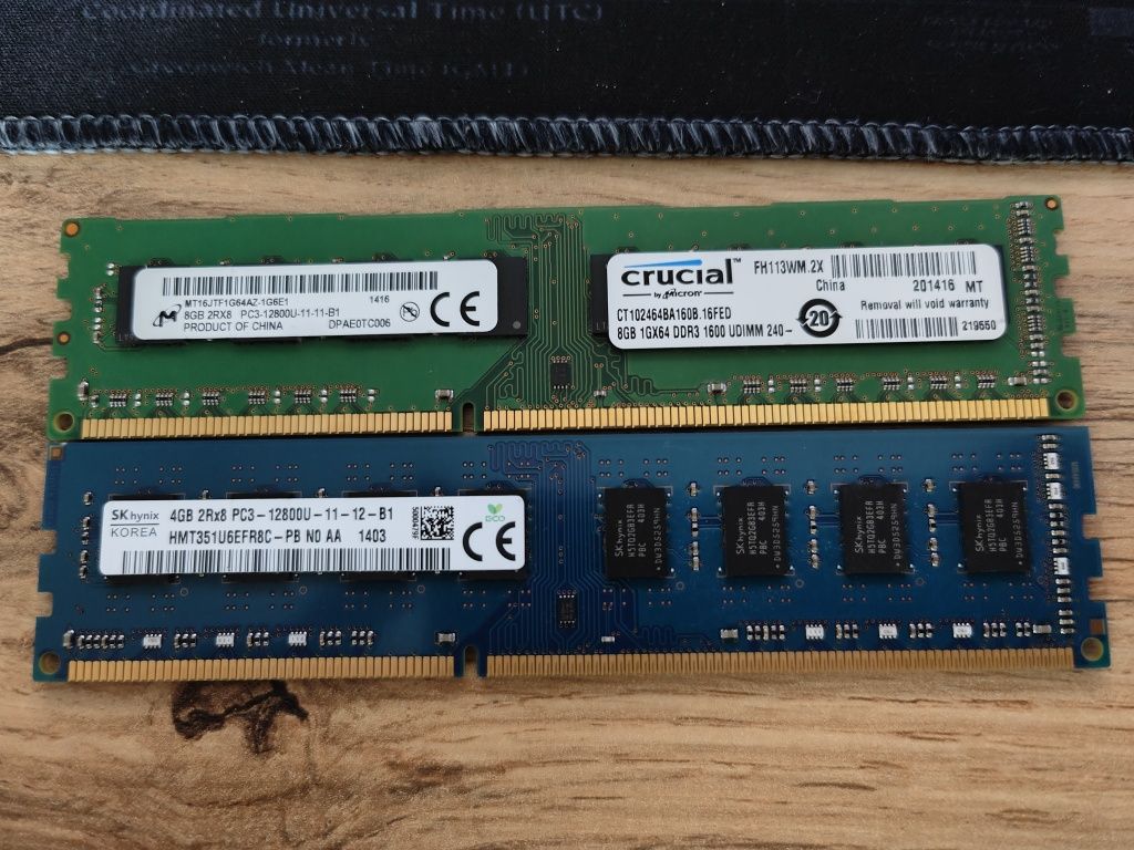Оперативна пам'ять ddr 3 Micron 8gb, Hynix 4 gb