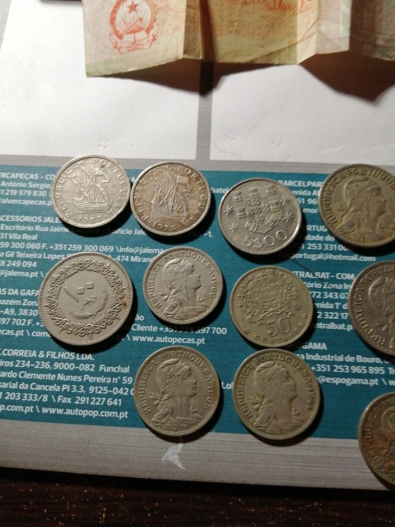 Moedas antigas de colecção