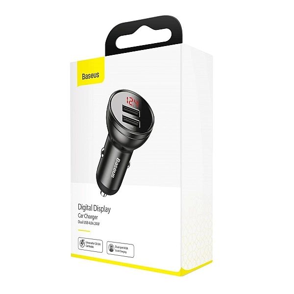 Ładowarka samochodowa 2xUSB 4,8A 24W Baseus