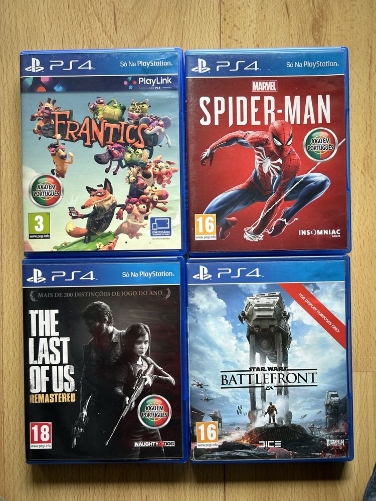 Lote de jogos para PS4