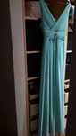 Vestido comprido verde água