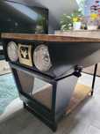 Stolik kawowy baree traktorek z kosiarki w stylu loft industrial do bi