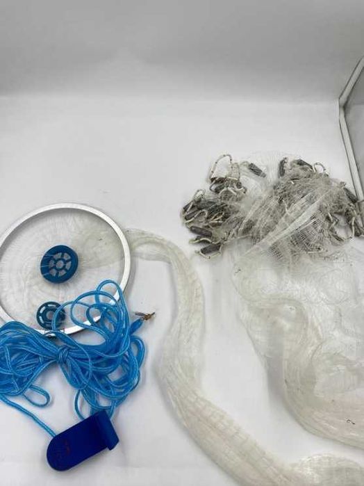 Rzutka sieciowa 238cm z aluminiową obręczą oczka o rozmiarze 2cm