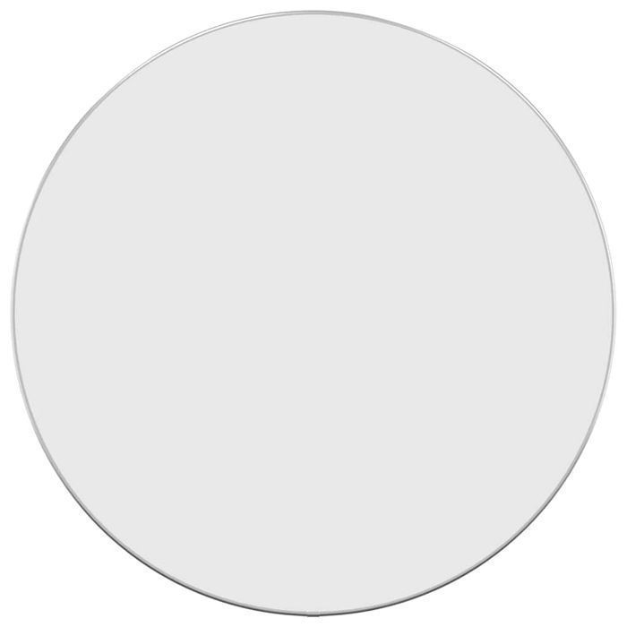 vidaXL Lustro ścienne, srebrne, Ø 60 cm, okrągłe