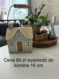 Dekoracja domek ceramiczny .