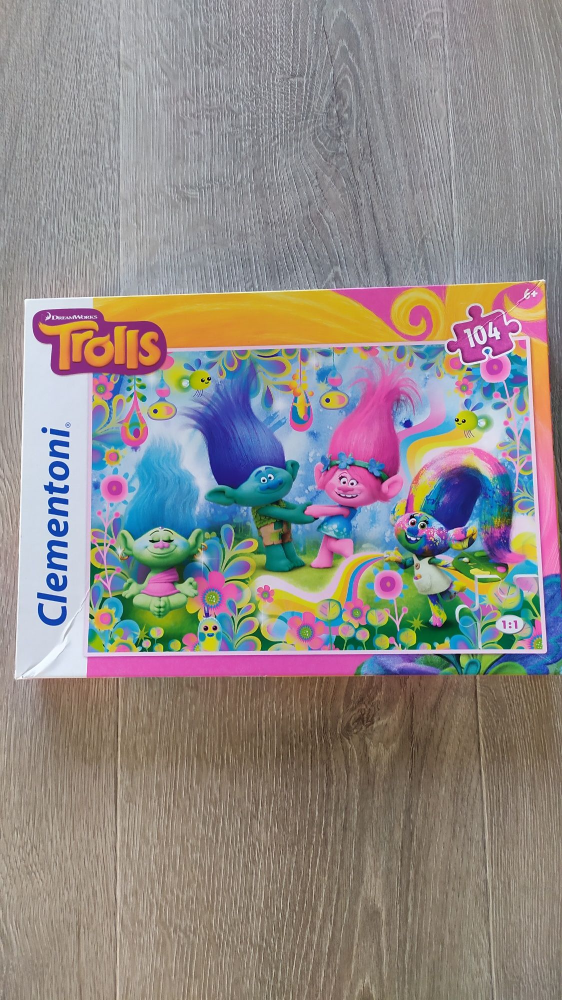 Puzzle Trolls Clementoni 104 elementy