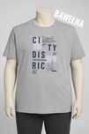 Szary T-shirt • męski • Livergy 42/XL • bawełna