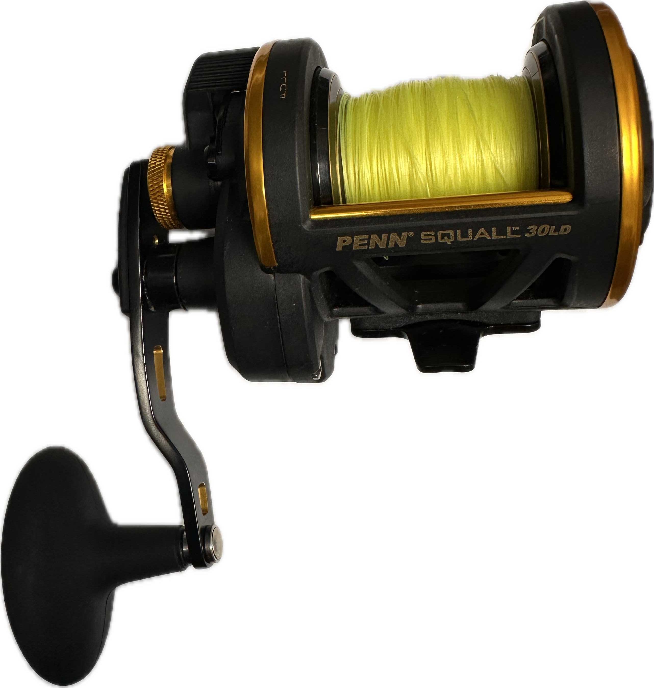 Multiplikator PENN SQUALL 30 LD + mocna plecionka