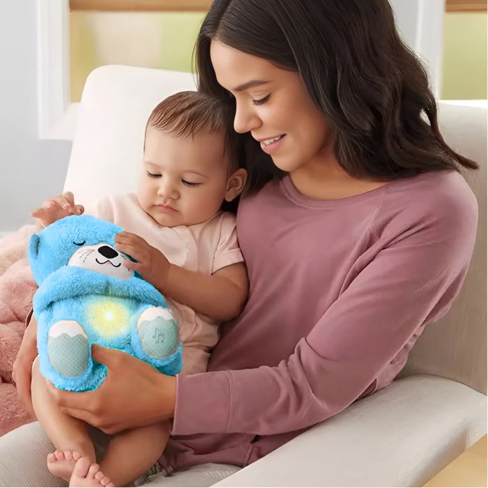 Przytulanka Maskotka Wydra Pozytywka Uspokajacz Szumiś Oddychająca