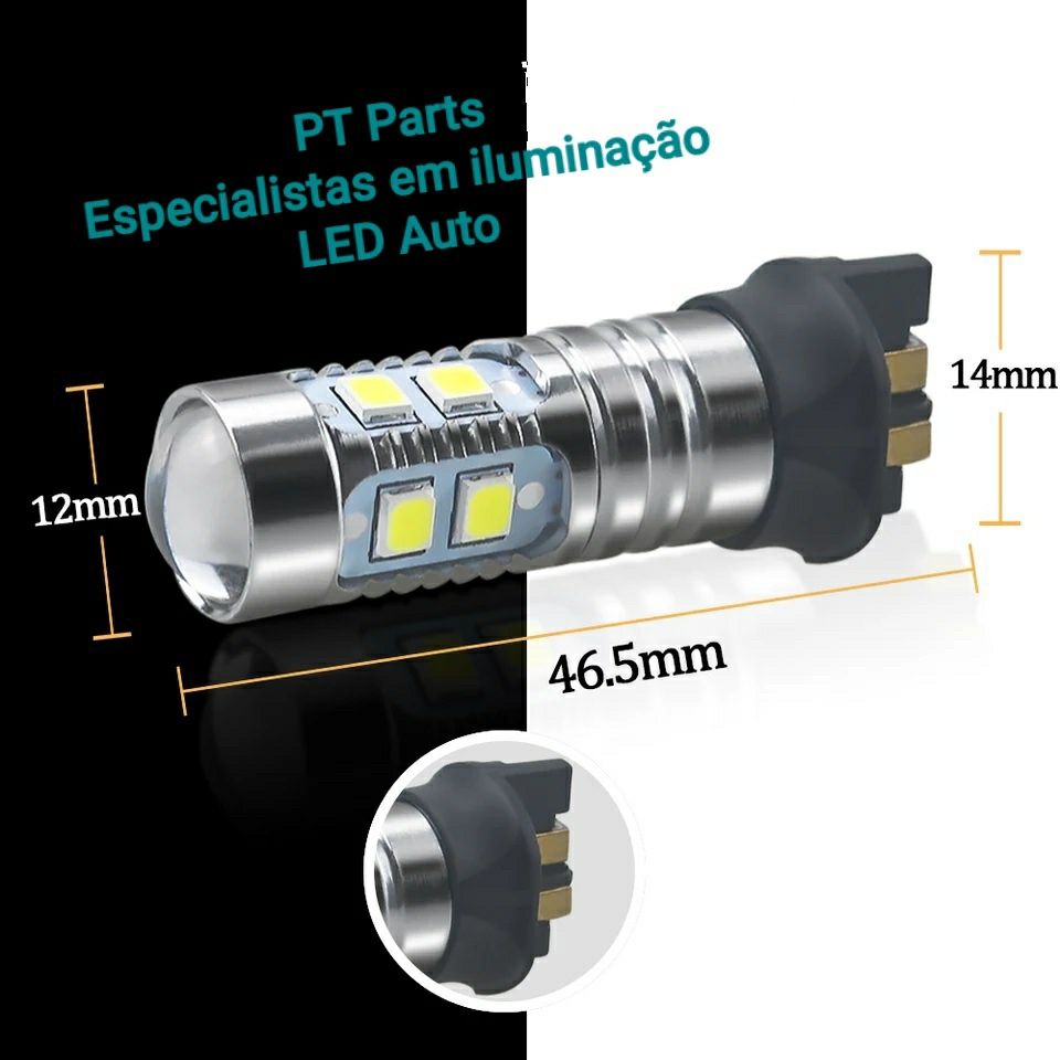 PW24W Led Cree com lente full canbus DRL para Audi BMW VW Volvo etc