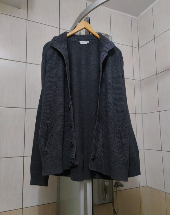sweter sweterek męski XL Bexleys  szary siwy ciemny kardigan męski sza