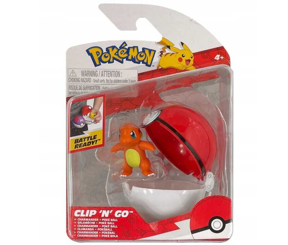 Pokemon Figurka CHARMANDER I Pokeball CLIP 'N' GO