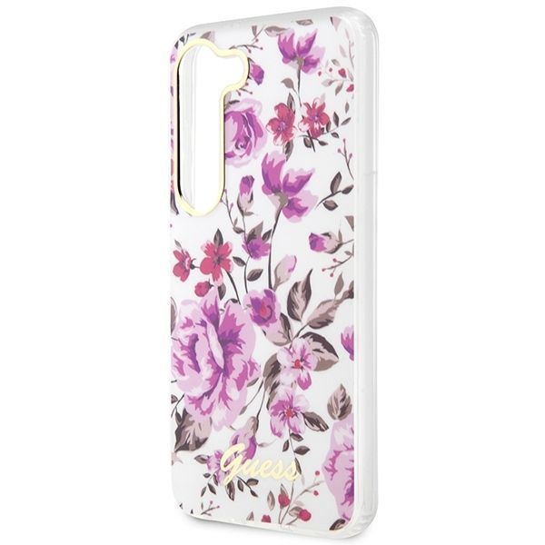 Guess Guhcs23Mhcfwst S23+ S916 Biały/White Hardcase Flower Collection