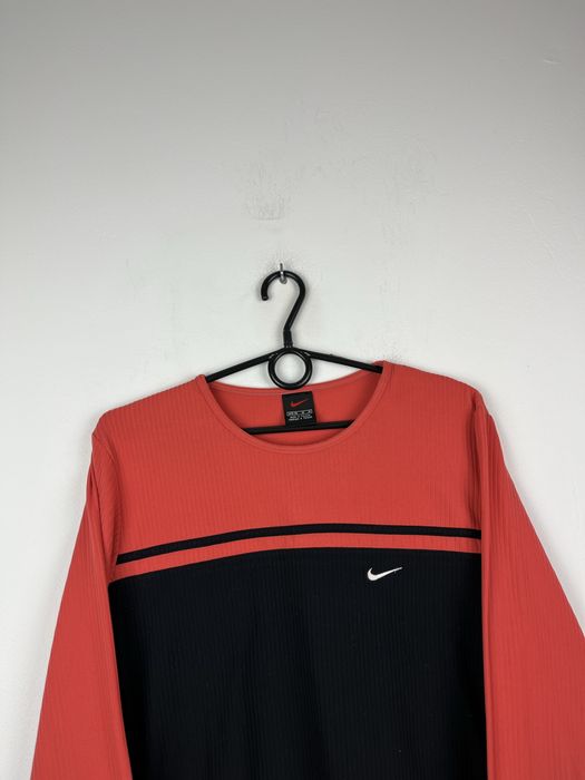 Czarna różowa koszulka z długim rękawem damska Nike rozmiar M fit S