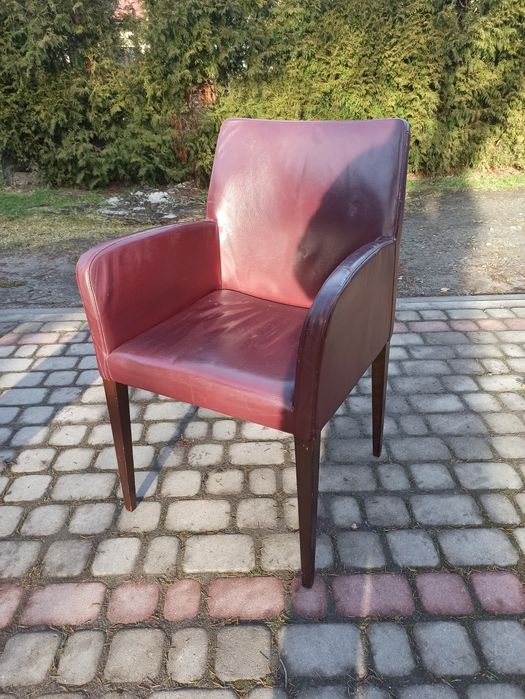 Liz Poltrona Frau krzesło krzesła vintage Italy włoskie designerskie