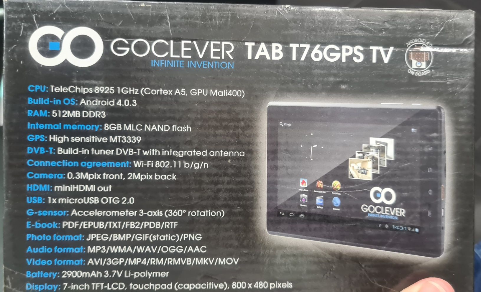 Планшет Goclever T76GPSTV
